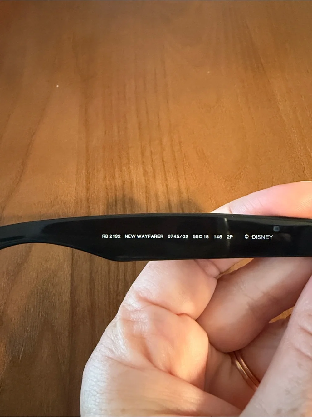 Limited Edition Disney Ray-Ban Black Wayfarer Sunglasses